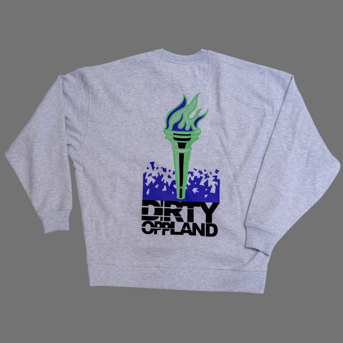 Olympisk Standard Dirty Oppland x Deys Dynamics heather grey genser