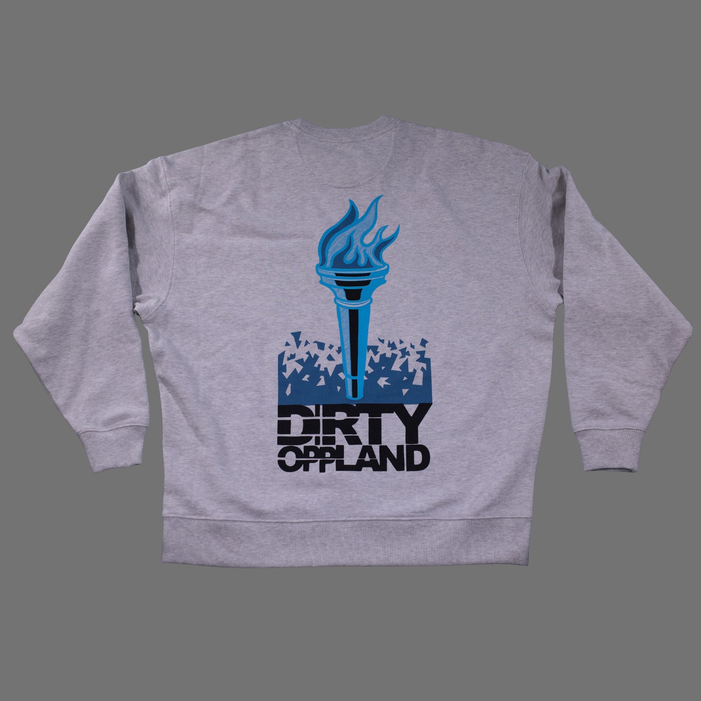 Olympisk Standard Dirty Oppland x Deys Dynamics grå genser